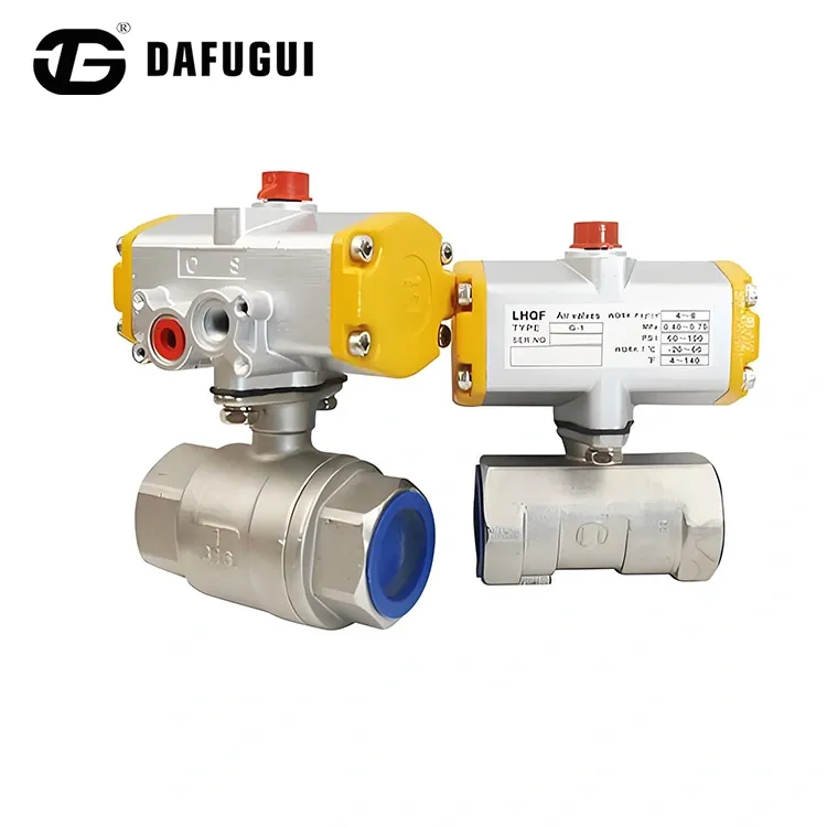 Sanitaire pneumatische kogelkraan